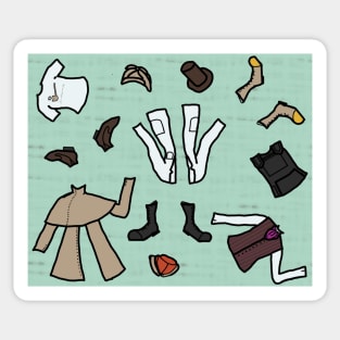 Holmes and Watson Costuming Scatter Sticker